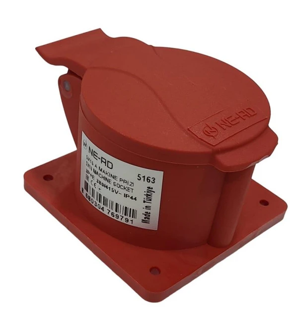 Ne-Ad 5x16A Kapaklı Makina Prizi CEE Norm