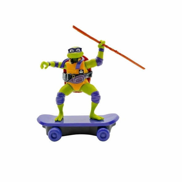 TU814001 TMNT Ninja Kaplumbağalar Çek Bırak Kaykay Figür - 71055 - 2