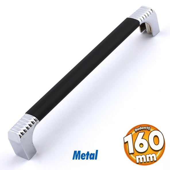 Side Kulp Mobilya Mutfak Dolabı Çekmece Dolap Kulpları Kapak Kulpu Kulbu Siyah 160 mm Metal