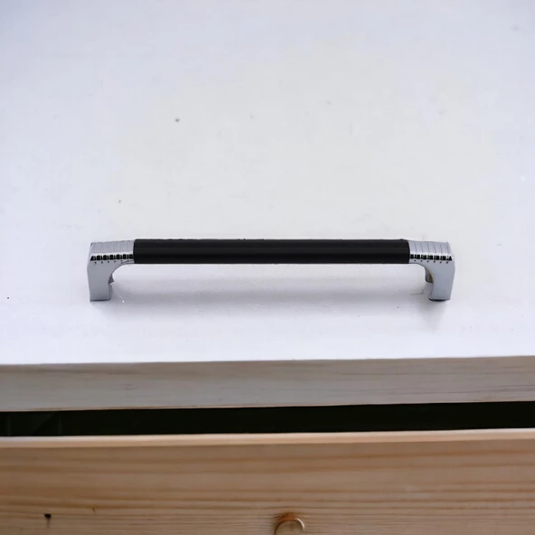Side Kulp Mobilya Mutfak Dolabı Çekmece Dolap Kulpları Kapak Kulpu Kulbu Siyah 160 mm Metal - 2