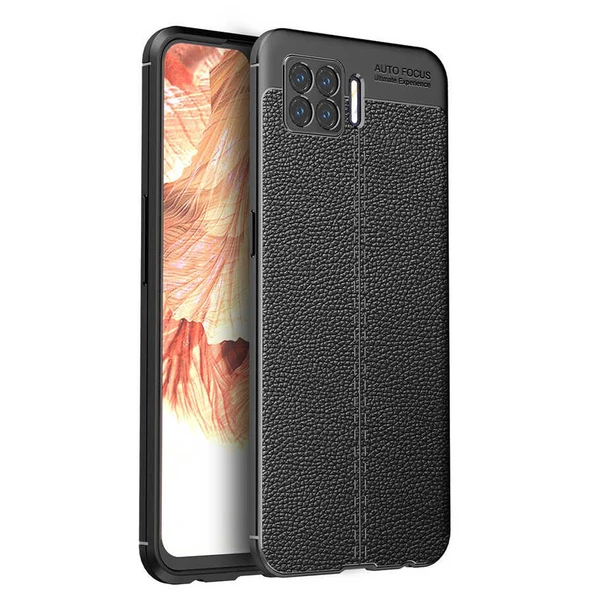 Oppo A73 Kılıf Deri Tarzı Niss Silikon Case