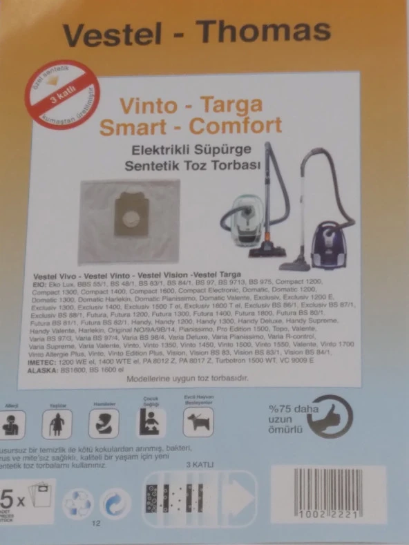 VESTEL VİNTO SENTETİK ( 3 PAKET 15 ADET ) - 2
