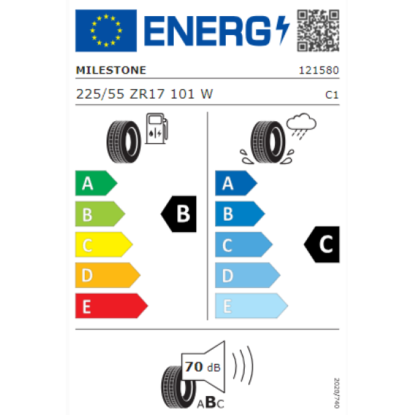 Milestone 225/55 R17 101W RF CarMile Sport Yaz Lastiği Üretim Tarihi 2025 - Resim 4