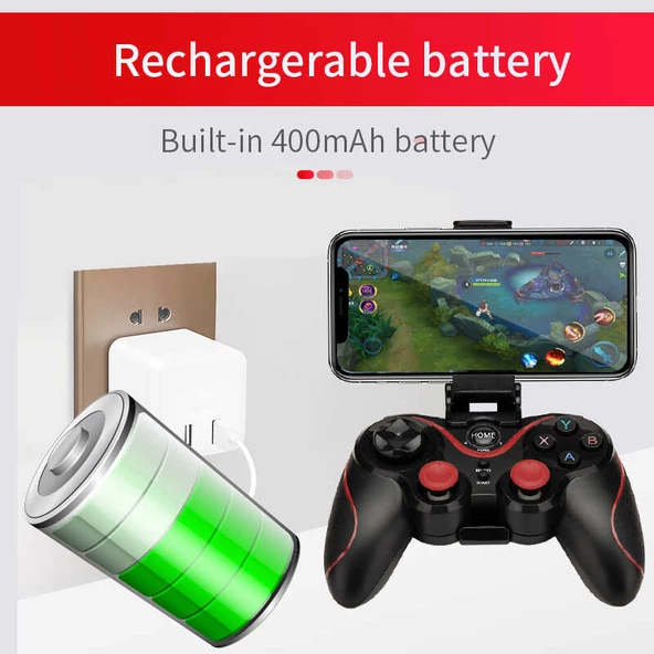 Wriless Telefon Oyun Konsolu S6 Bluetooth Mobil Oyun Konsolu - 9