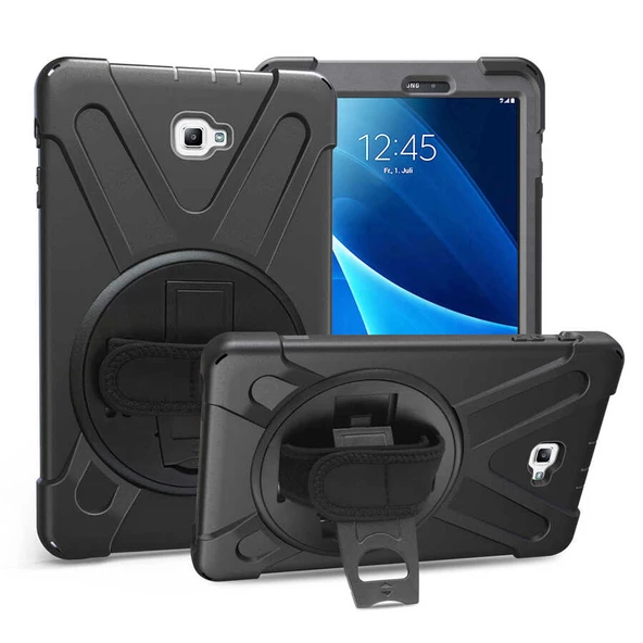 Samsung Galaxy Tab A 10.1 T580 T583 T585 Kılıf Defender Askılı Zırhlı Tank Case