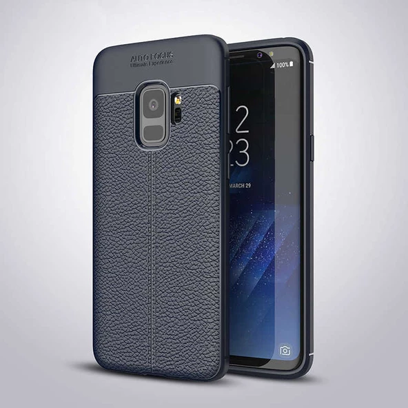 Samsung Galaxy S9 Kılıf Deri Tarzı Niss Silikon Case