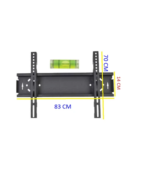 Kamosonic 80" Inç - 203 Ekran Tv- Lcd-led-monitör Televizyon Sabit Duvar Askı Aparatı - Metal - Resim 2