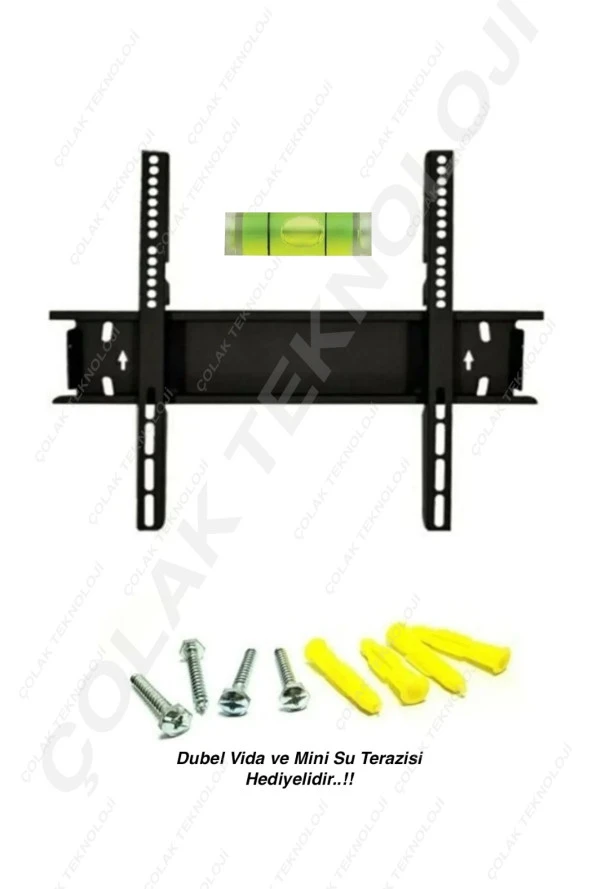  65 " 164-165 Ekran Tv Askı Aparatı + Mini Su Terazisi