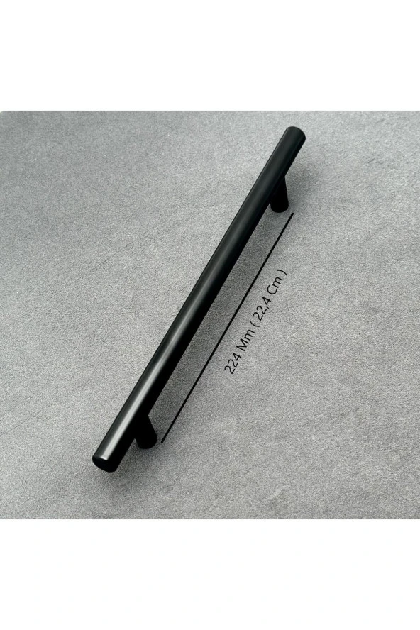 Helen Mat Siyah Tv Ünitesi Vestiyer Yatak Odası Mutfak Dolap Çekmece Kulpu 224 Mm 5 Adet - 2