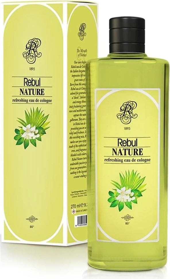 Rebul Nature Kolonya 270 Ml (Cam Şişe)