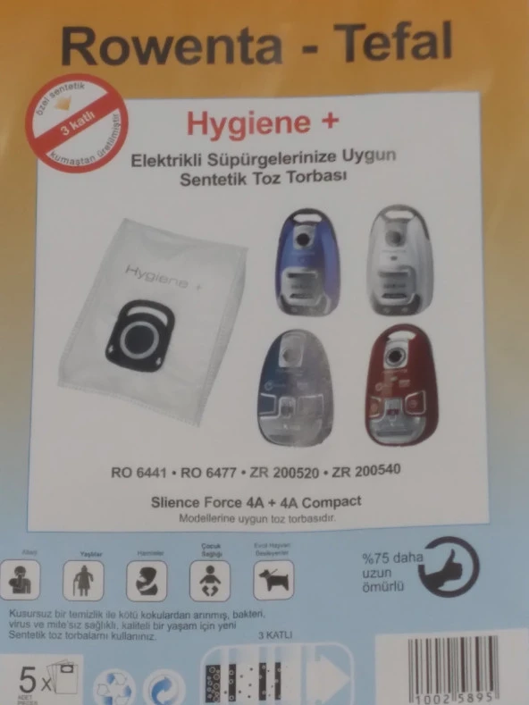 ROWENTA TEFAL SENTETİK ( 3 PAKET 15 ADET ) - 2
