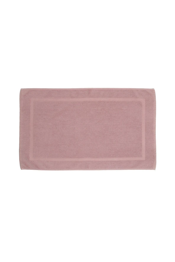 %100 Pamuk Vintage Bukle 50x75 Çerçeveli Ayak Havlusu (1 Adet) - 2