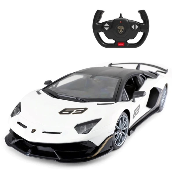 Rastar 1:14 Uzaktan Kumandalı Araba Lamborghini Aventador SVJ Işıklı Araba 34 Cm