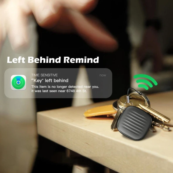 Vingnut Bluetooth Takip Cihazı Smart Tracker Siyah APPLE MFI ONAYLI Smart Tag - 5