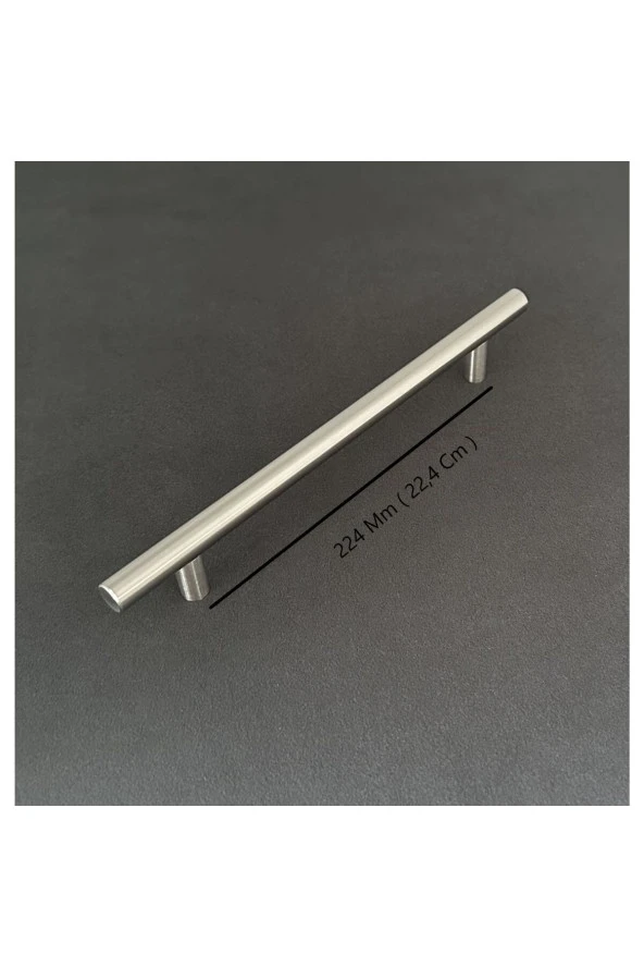 Helen Paslanmz İnox Tv Ünitesi Vestiyer Yatak Odası Mutfak Dolap Çekmece Kulpu 224 Mm 5 Adet - Resim 2