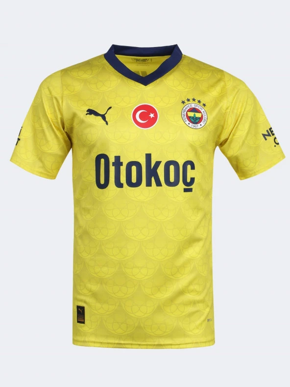 Fenerbahçe Orijinal Yeni Sezon Sarı Forma FB Kanarya Baskılı Hediyelik Ahşap Kutulu - Resim 2