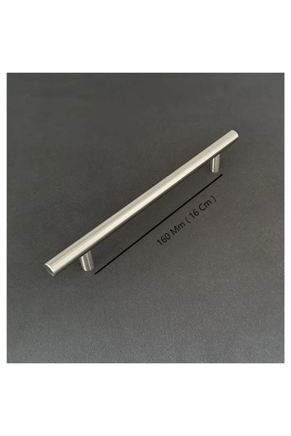 Helen Paslanmaz İnox Tv Ünitesi Vestiyer Yatak Odası Mutfak Dolap Çekmece Kulpu 160 Mm 2 Adet - Resim 2