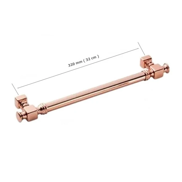 Doğanlar Dragon 320 mm Mobilya Kulp Süper Rose Bronz - 2
