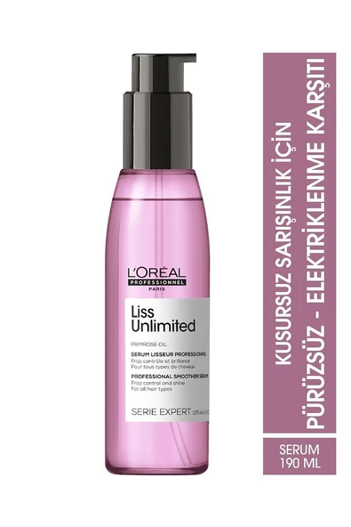 L'Oreal Professionnel Liss Unlimited Shine Perfecting Oil 125 ml ürün görseli 1