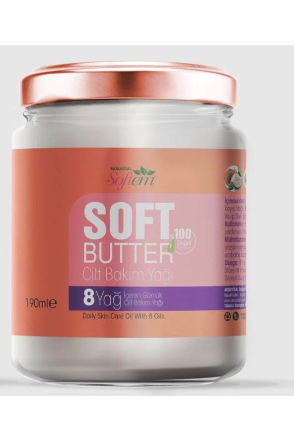 Softbutter Cılt Bakım Yagı 190ml Soft Butter