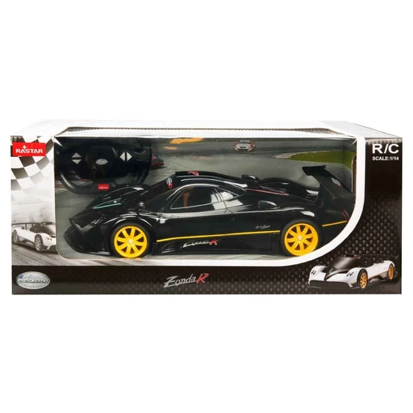 Rastar 1:14 Uzaktan Kumandalı Araba Pagani Zonda R Araba 35 Cm Siyah - 6