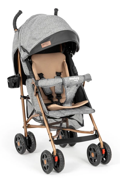 Moony Baby Suit Tam Yatar Hafif Baston Bebek Arabası - Baston Puset Gri