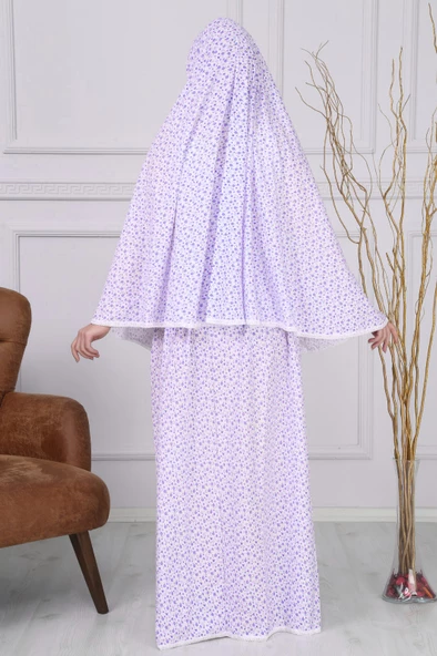 %100 Pamuk İkili Takım Kadın Namaz Elbisesi - Resim 3