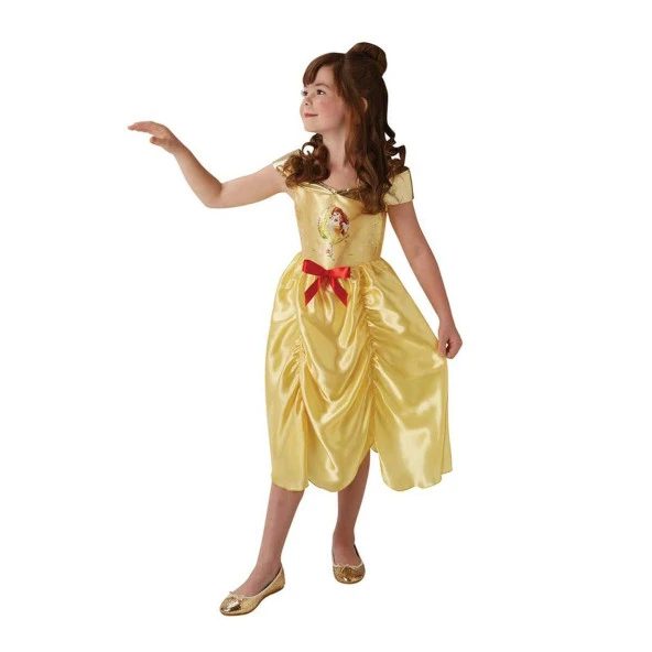 Orjinal Lisanslı Disney Prensesleri Belle Disney Güzel ve Çirkin Prenses Belle Kostümü 3-4 Yaş 104 cm