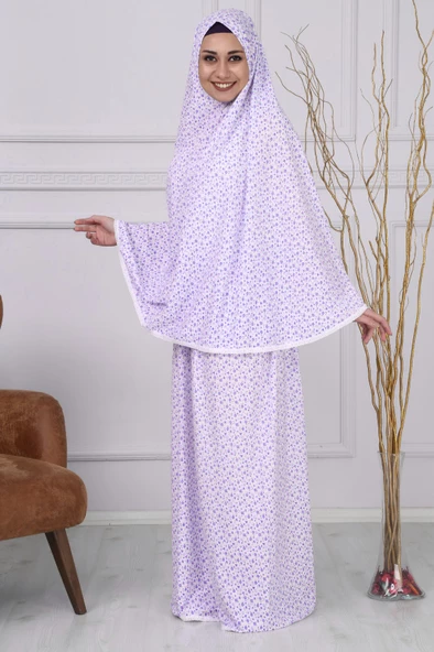 %100 Pamuk İkili Takım Kadın Namaz Elbisesi - Resim 2