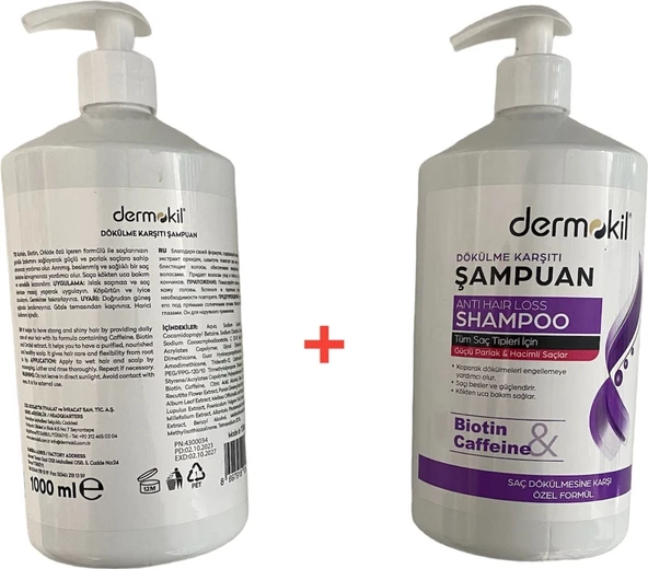 Dermokil Dermokil Biotincaffein Şampuan Seti - Resim 2