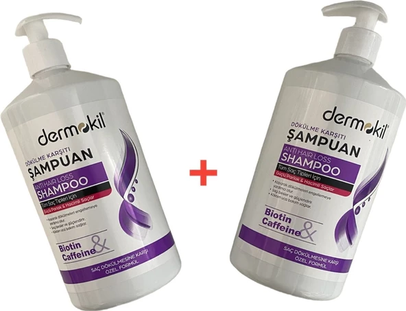 Dermokil Dermokil Biotincaffein Şampuan Seti - Resim 4