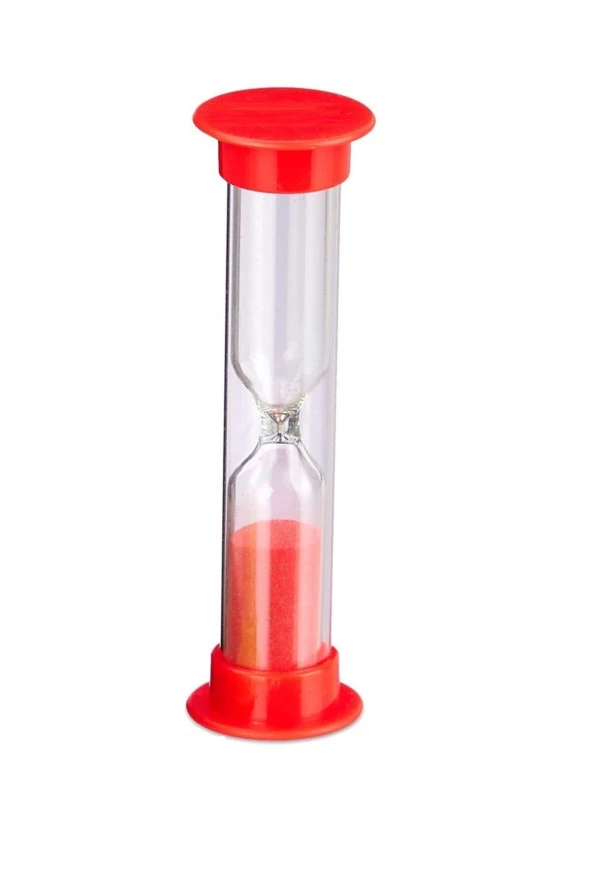 1 DAKİKA Oyun İçin Mini Plastik Kum Saati 8 cm 2 Adet 1 DAKİKA - 4