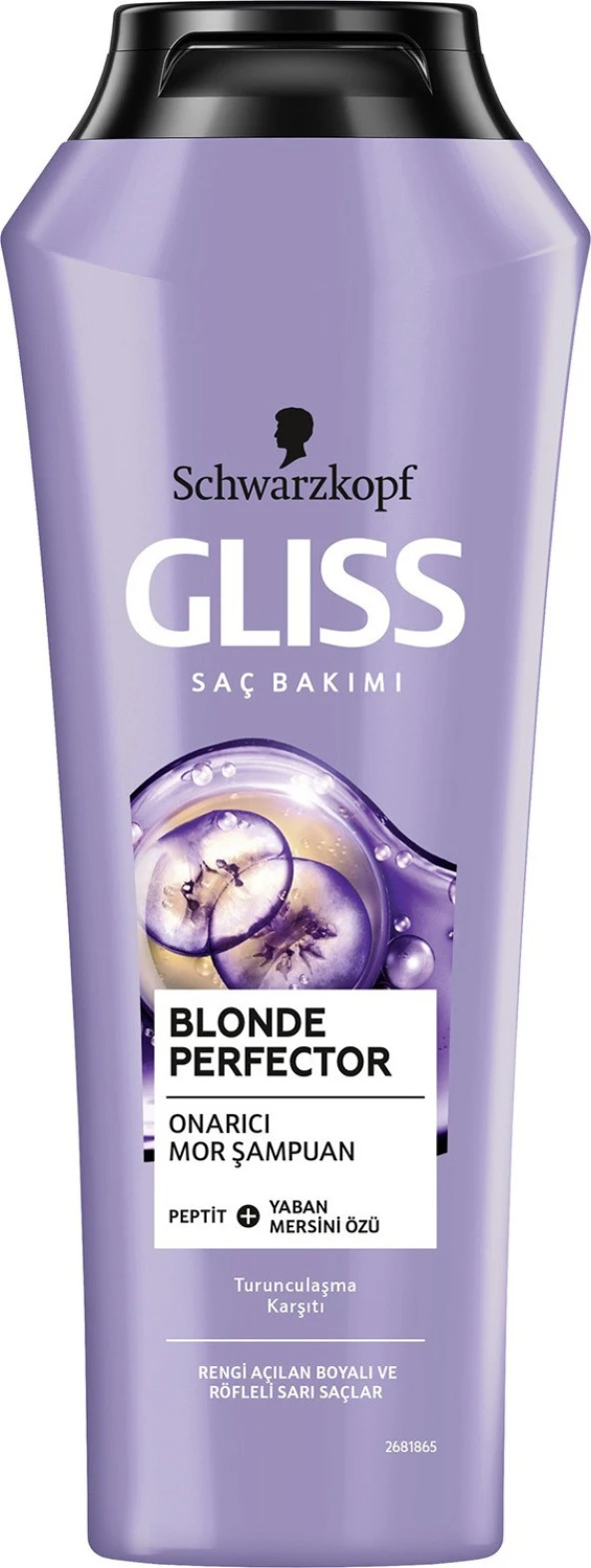 Schwarzkopf Gliss Blonde Perfector Turunculaşma Karşıtı Mor Şampuan 250 ml - Resim 2