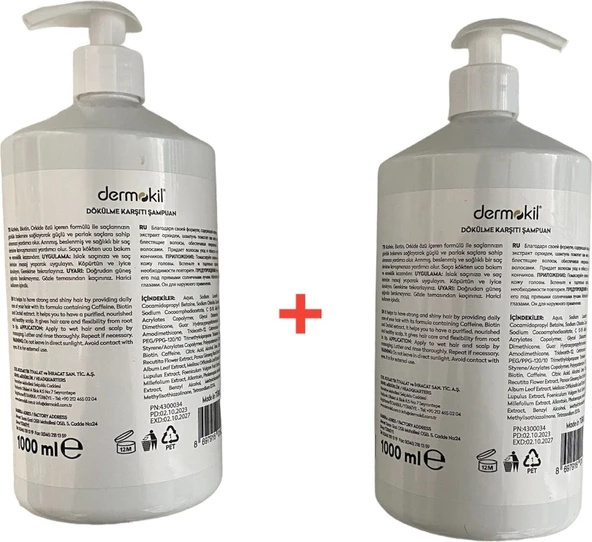 Dermokil Dermokil Biotincaffein Şampuan Seti - Resim 3