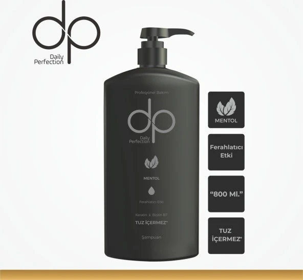 Dp Daily Perfection Mentol 800 ml Tuzsuz Şampuan ürün görseli