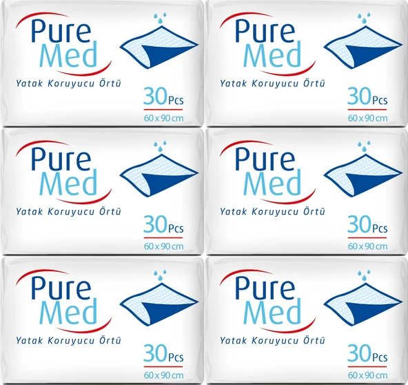 Puremed Hasta Yatak Koruyucu 60*90CM 180 Adet (6PK*30) ürün görseli 1