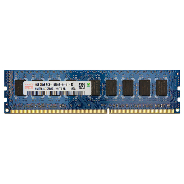 HMT351U7CFR8C-H9 Hynix 4GB PC3-10600 DDR3-1333MHz ECC Unbuffered CL9 240-Pin DIMM SERVER RAM BELLEK - 1