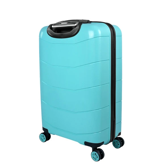 Bagacar Ultra Hafif Kırılmaz Silikon Kabin Bo y Valiz Mint+ETİKET HEDİYELİ! - 4