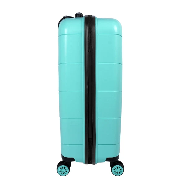 Bagacar Ultra Hafif Kırılmaz Silikon Büyük Boy Valiz Mint+ETİKET HEDİYELİ! - 3