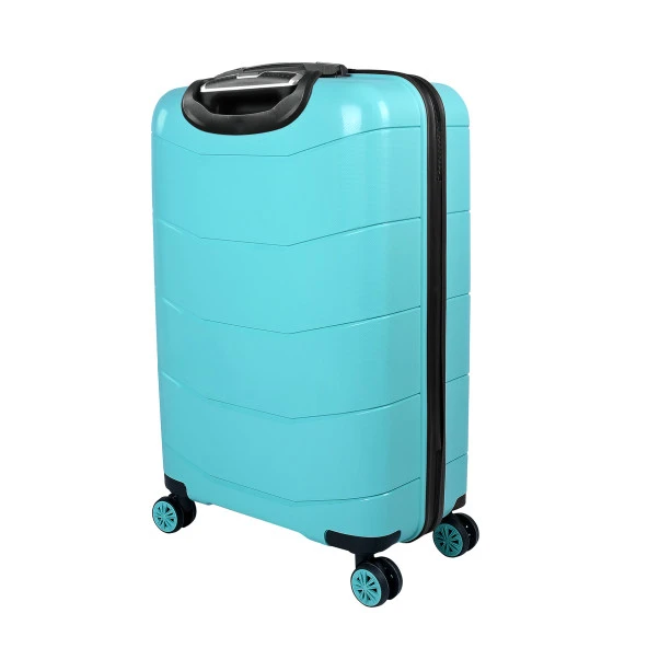Bagacar Ultra Hafif Kırılmaz Silikon Büyük Boy Valiz Mint+ETİKET HEDİYELİ! - 4