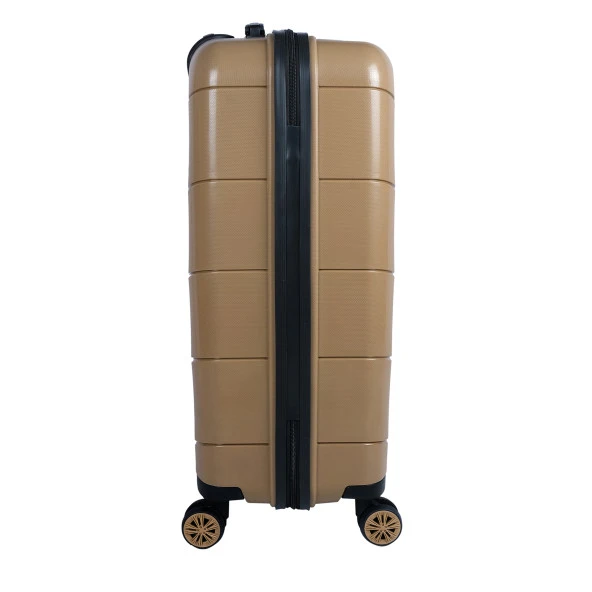 Bagacar Ultra Hafif Silikon 3lü Set Valiz Kahve+ETİKET HEDİYELİ! - 4