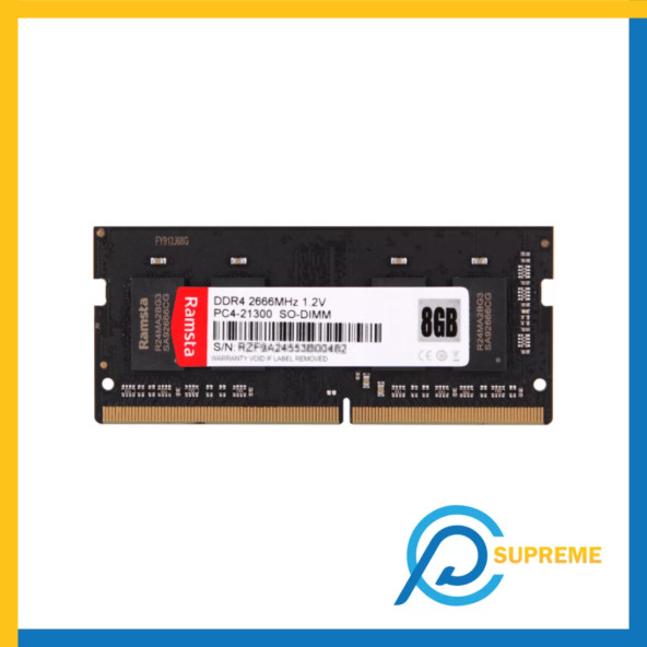 Ramsta SO-DIMM RRS3150665B00167  DDR4 RAM 8GB 2666Mhz NOTEBOOK RAM BELLEK