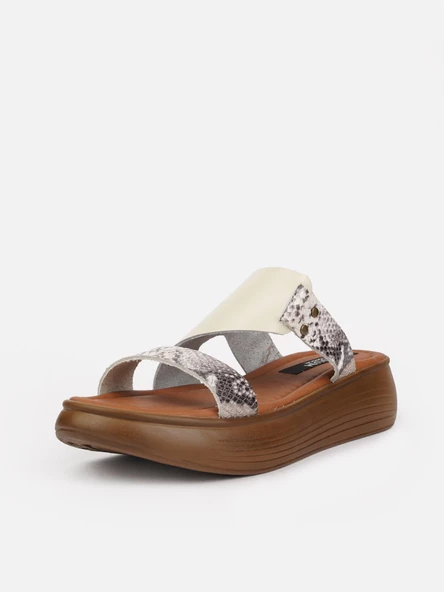 KUUM LONDON Orthopedix K8404 Hakiki Deri Kadın Terlik - 5