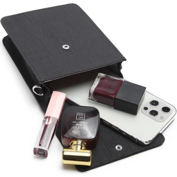 Smart Bags Küçük Telefonluk Kadın Çantası Krinkıl Kumaş 3173 A.Yeşil - 5