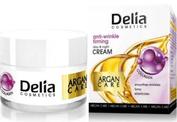 Delia Argan Care Collagen Anti-Wrinkle 50Ml Krem 24h