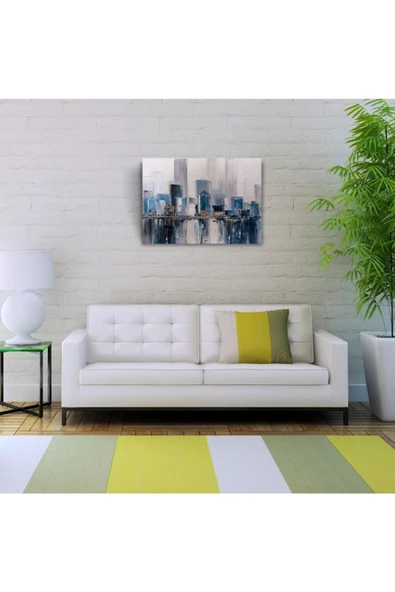 Sisli Şehir Canvas Tablo (50x70) - Resim 3