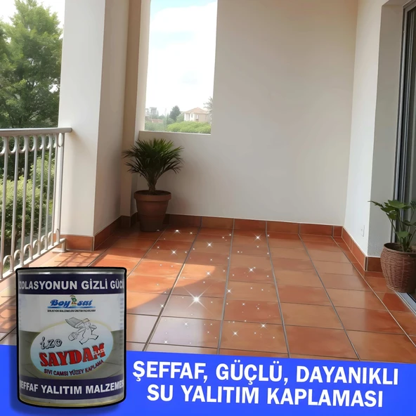 Boysat Sıvı Cam İzo Saydam Glass Seramik Karo Mermer Şeffaf Yalıtım 2 Kg - Resim 2