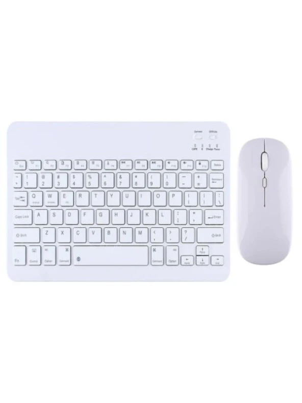 Wenn Tab 8" Uyumlu Kablosuz Bluetooth Şarj Edilebilir Mini Q Klavye Mouse Seti