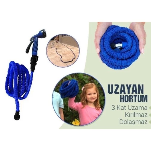 Justcheapstore Uzayan Bahçe Sulama Araç Yıkama Hortumu