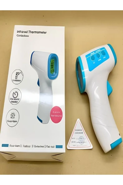 Pilli Kızılötesi Isı Ölçer Ateş Ölçer temassız ms4003 Uzaktan Dijital - 2